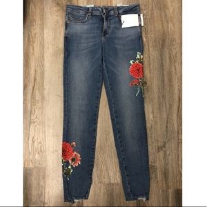 ZARA jeans w floral detail US sz 4